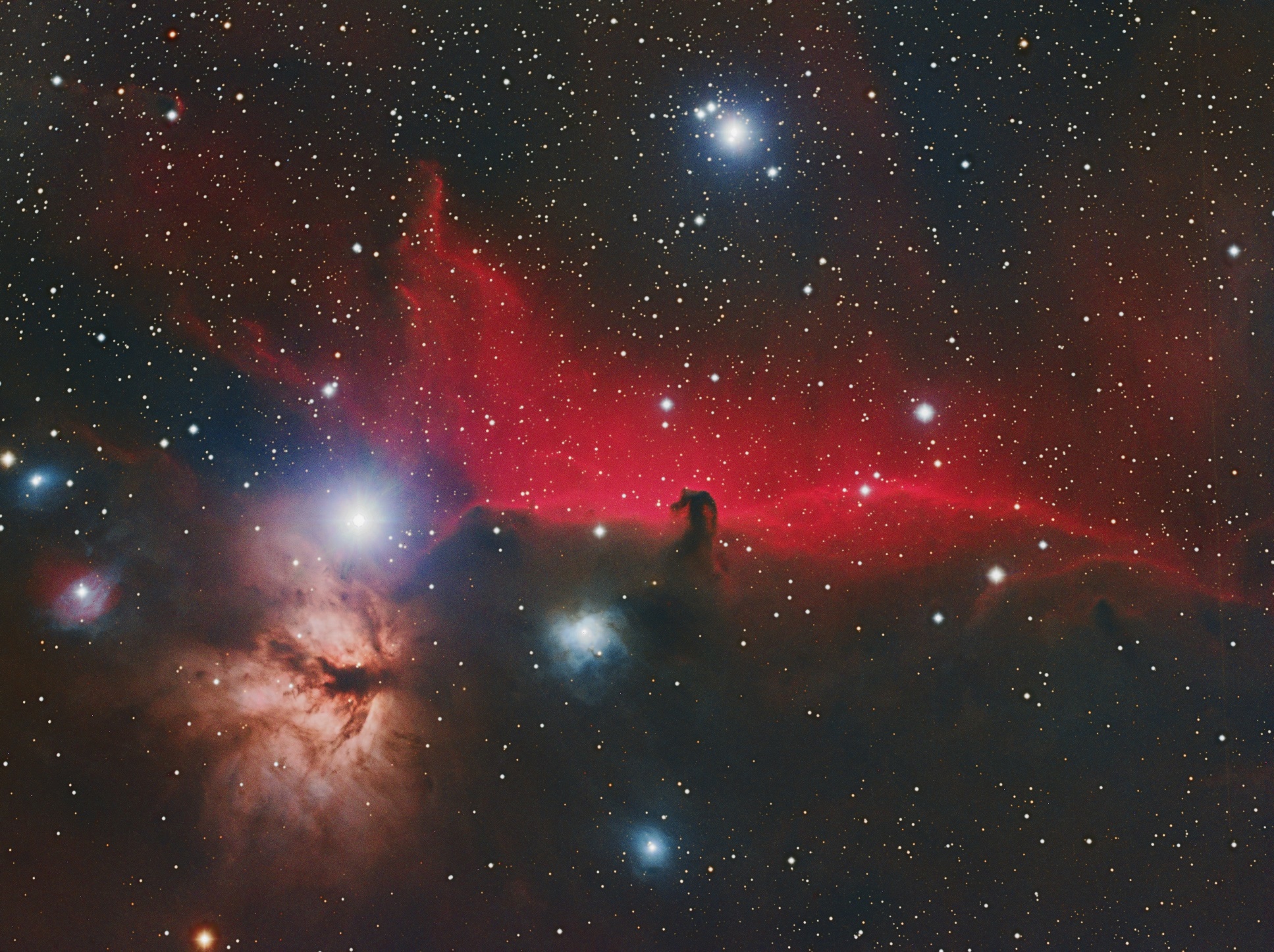 IC 434 – Horsehead Nebula & Flame Nebula