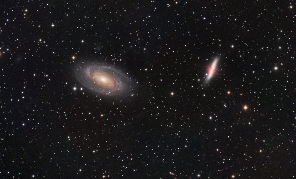 M 81 & M 82 – Bode’s Galaxy and Cigar Galaxy